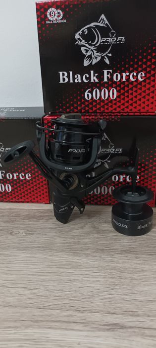 Set 3 Mulinete FL	Black Force 6000 10Rulmenti model nou 2022