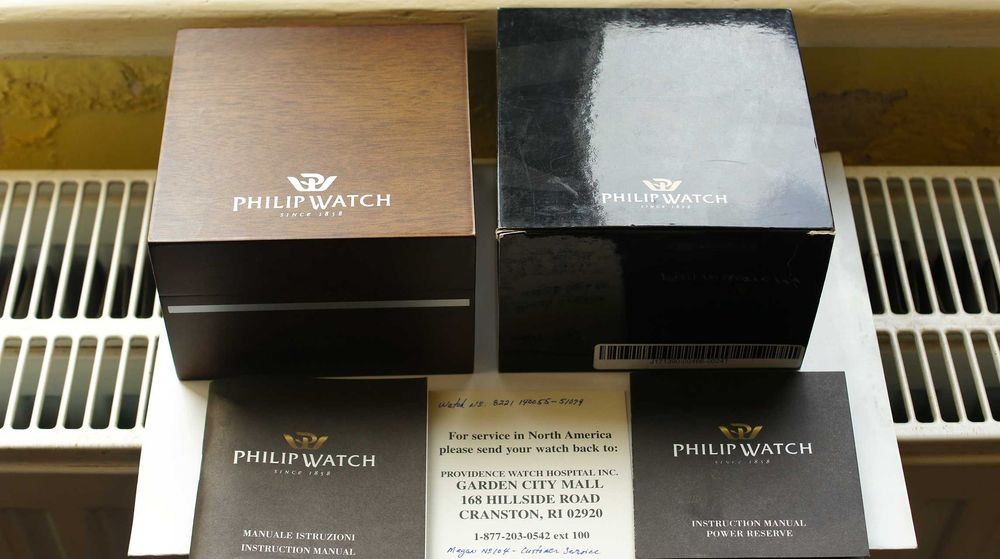 Philip Watch"reserve de marche"swiss automatic ETA 2897 cutie,autentic