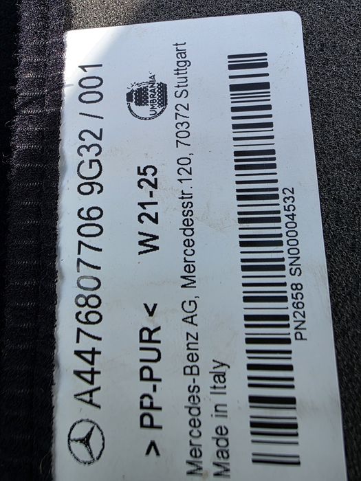 Presuri covorase auto originale impecabile mercedes V-Class w447  versia 3+3+2