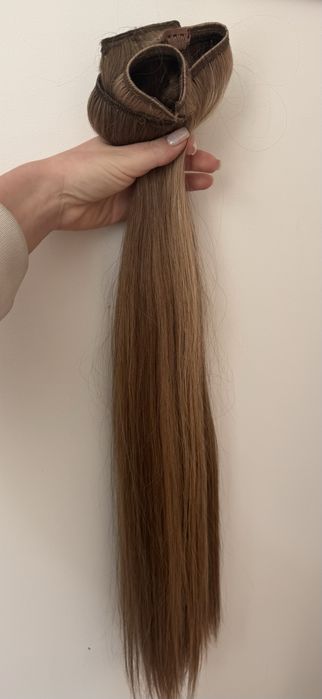 Естествена коса 200г / 65см – двойна плътност, салонно качество, балеаж