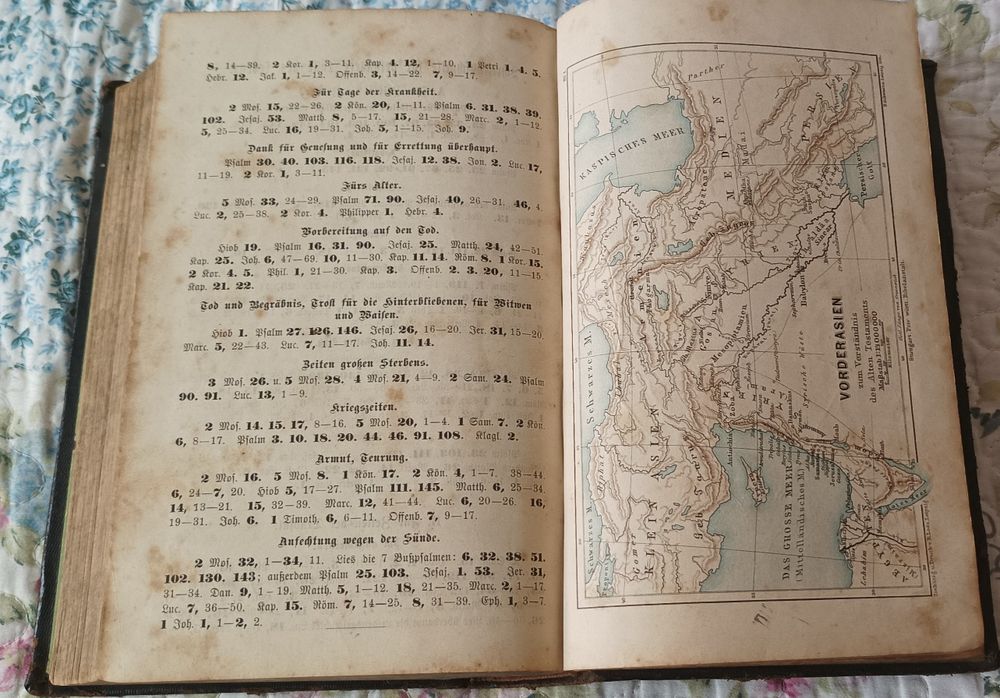 Biblia in limba germana, Stuttgart 1891, traducere de Martin Luther