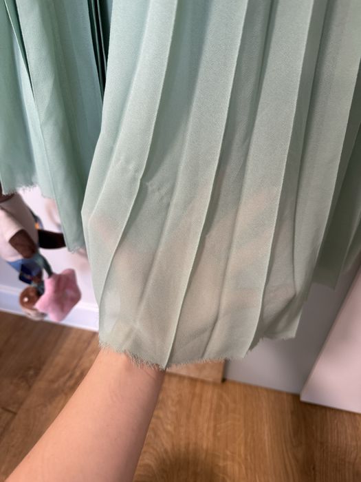 Официална дълга рокля, цвят Мента ХС