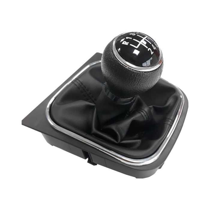 Топка за скоростен лост с маншон Golf 5/6 03-12 6 скорости черен конец