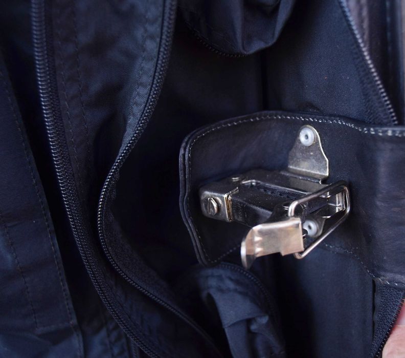 Geanta pentru costum din piele veritabila