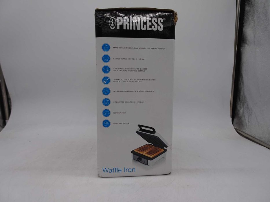 Aparat pentru preparat vafe Princess Waffle 132397, 1200 W, 2 Waffe