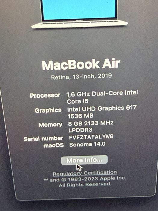 Macbook Air 2019