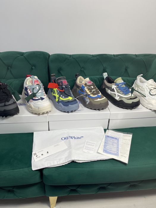 Adidasi Off White ODSY piele naturala Premium Full Box colectie noua