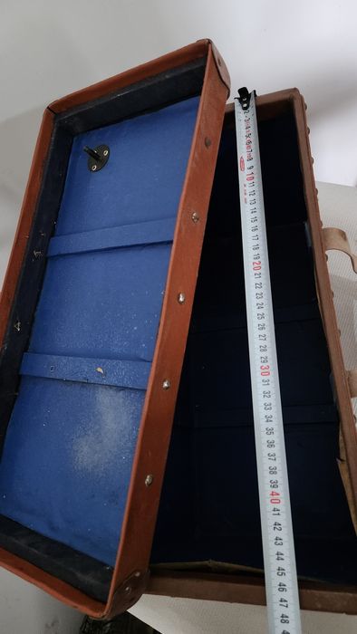 Чанта кутия куфар ретро стара кожа