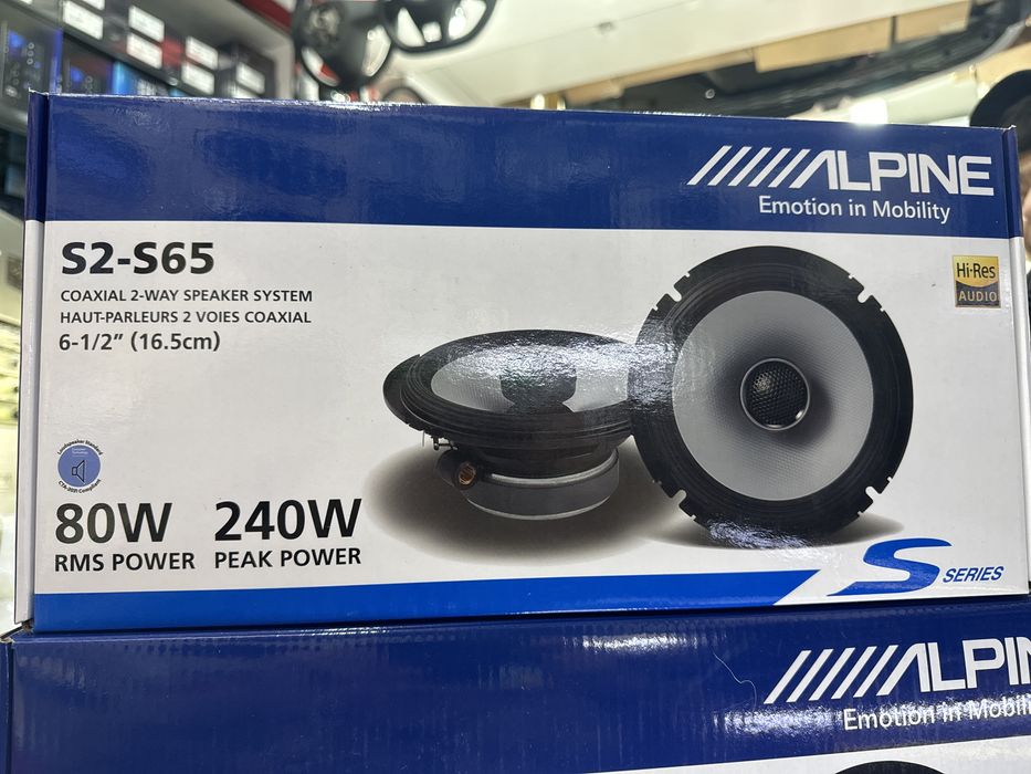 Alpine S2-S65C 80w 240w Hi-Res audio