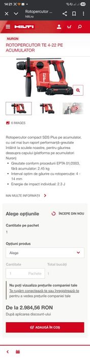 Rotopercutor Hilti TE 4-22