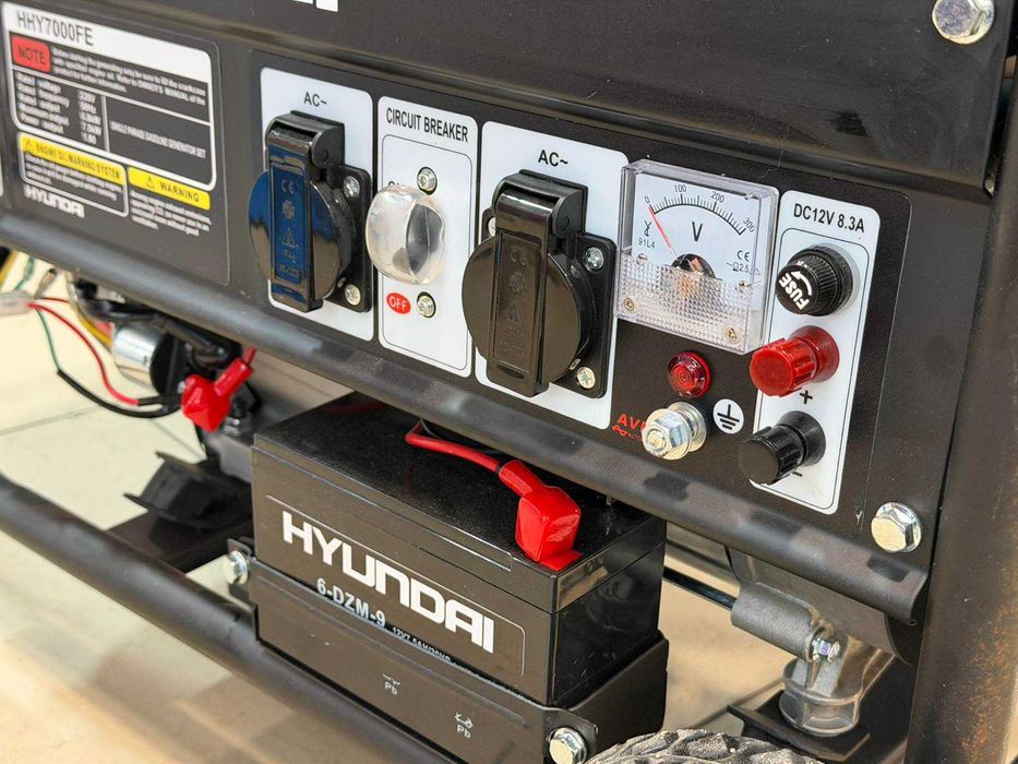 Бензинов генератор Hyundai HHY7000FE / 5.0 kW, 13 HP, ел.старт