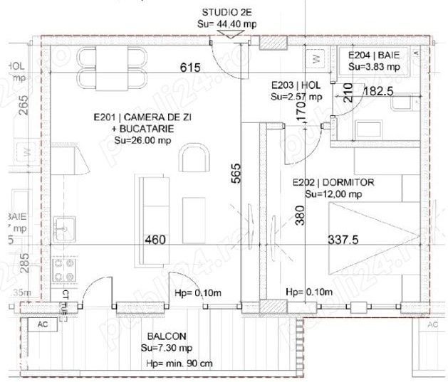 Apartament luminos cu vedere deschisa