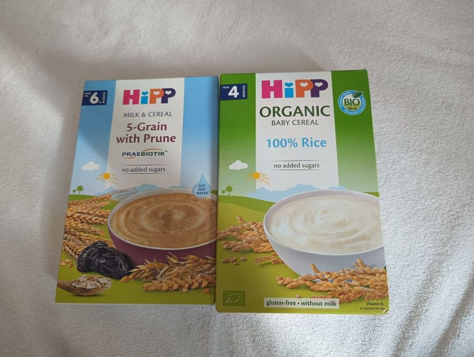 Бебешки каши HiPP – Оризова BIO и 5 зърна със слива (без добавена заха