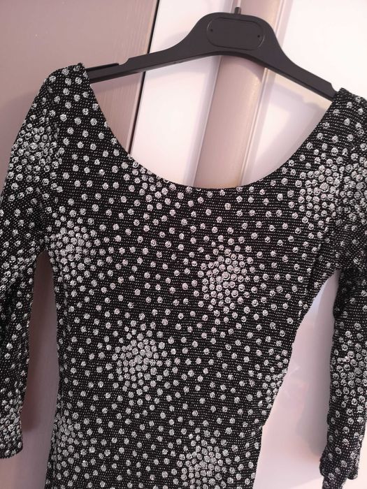 Rochie de petrecere scurta cu sclipici