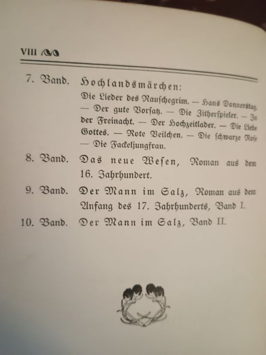 Set de 10 volume cu lucrările lui Ludwig Ganghofer