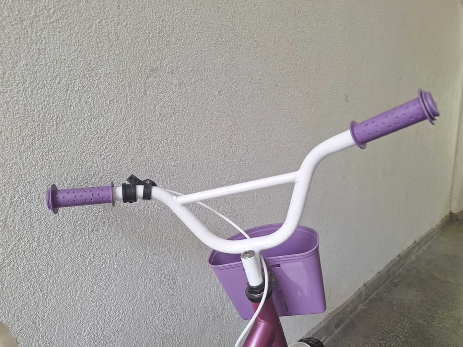 Колело sprint, детско, цвят бял и лилав