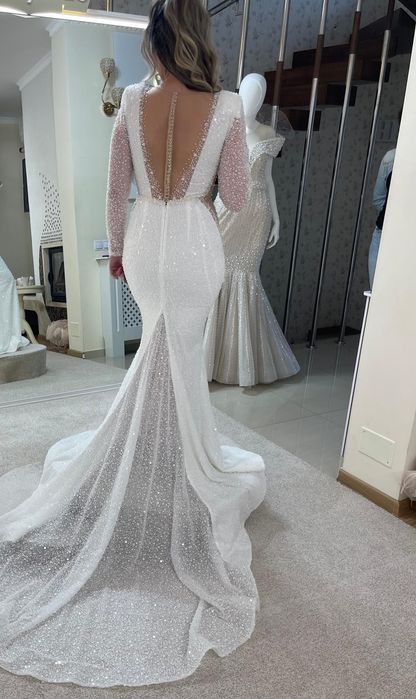 Rochie de mireasa tip sirena