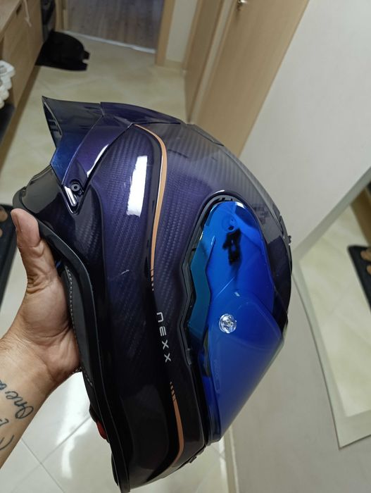 Каска nexx purple carbon