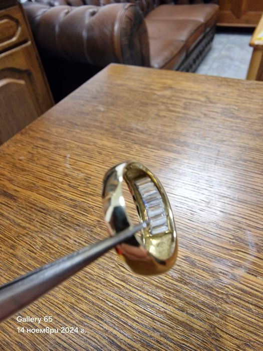 ‼️ Златен Пръстен с багети ‼️ - Заложна къща Галерия 65