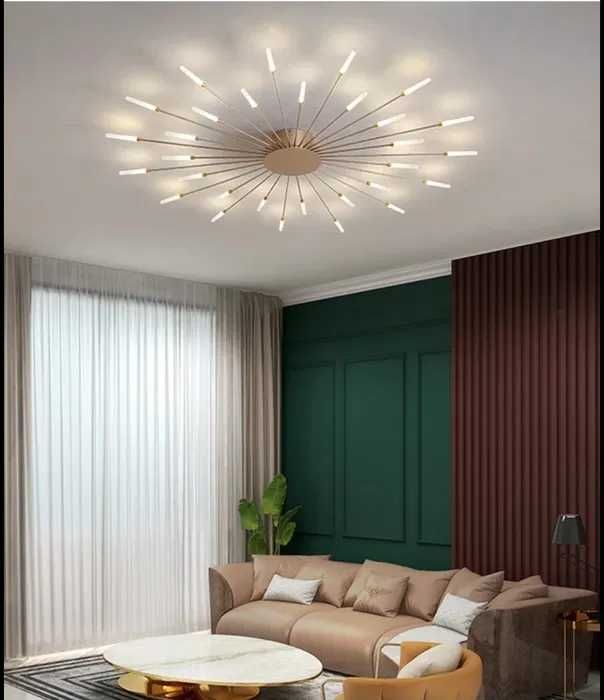 Модерна LED ЛЕД  фойерверки, цвете, скандинавска, полилеи (30 глави)