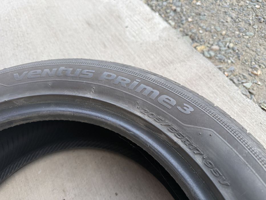 2бр. ОТЛИЧНИ Летни Гуми С Борд 205/55R/17 -HANKOOK- DOT:0221- 5.4мм.