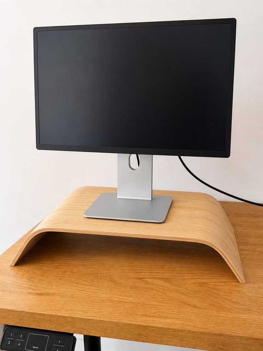 Suport monitor, înălţime fixă, furnir bambus SIGFINN Ikea NOU