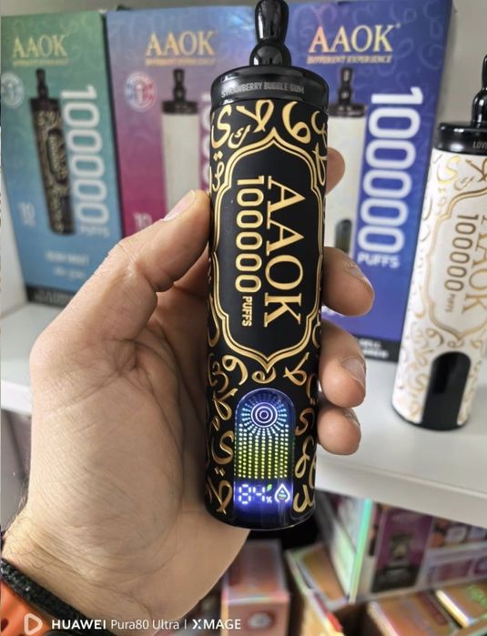 Vape 100.00 Puffs Narghilea Abur Extrem Reincarcabil