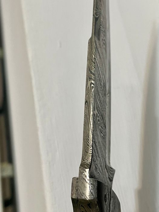 Нож от много слоеве метал Дамаск / Мокуме Гане