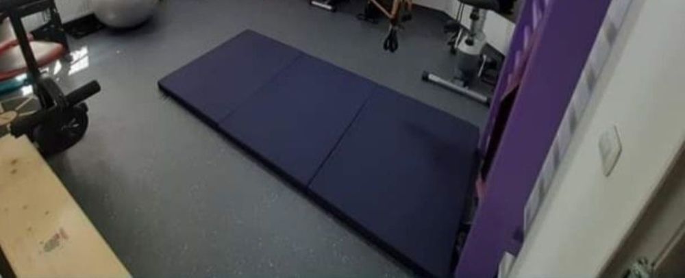 Saltea gimnastica, kinetoterapie, fitness, yoga pliabila in 3 sectiuni