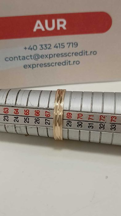 [AG24] Verigheta aur 14K 2.19gr B.45262.1-Garantie 2 ani!