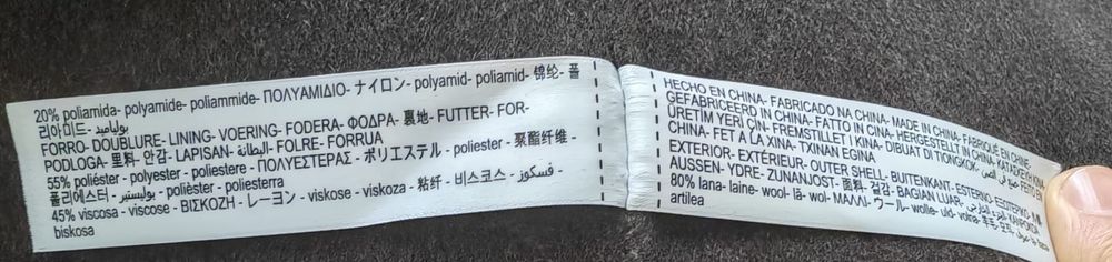 Vand palton massimo dutti