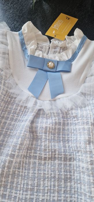 Официална рокля млечно розово 2г