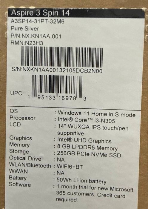 Acer Aspire 3 Spin 14