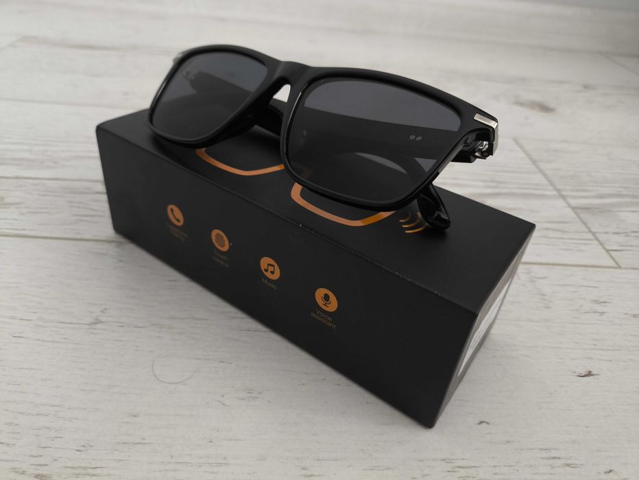 Смарт слънчеви очила, 9 часа батерия, тъч контрол, обаждания, изкуствен интелект, музика