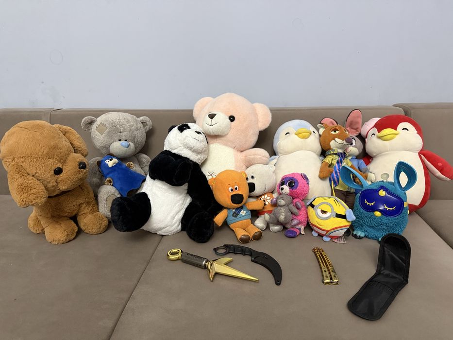 Игрушки мягкие, мешок игрушек