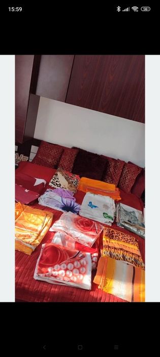 Set de pat bumbac satinat si vâscoză, Meisterstuck, două fețe