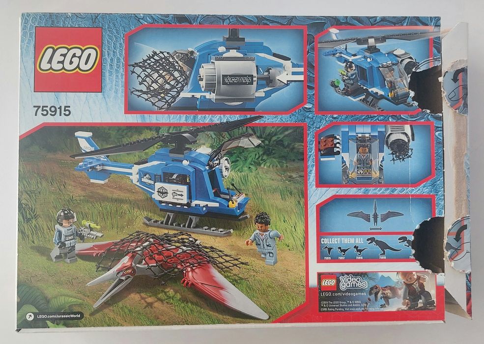 LEGO Jurassic World 75915 Pteranodon Capture – с кутия и инструкции