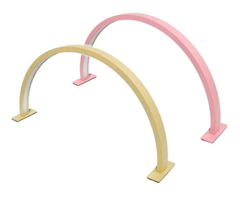 Lampa semiluna LED pt masa |36w, 58cm L, 28cm H |alba/neagra/roz/aurie