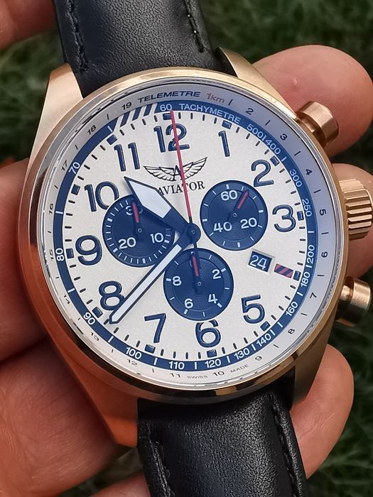 Ceas Aviator Airacobra P45 Chronograph - Nou!