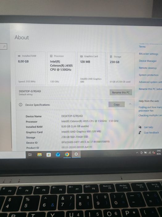 Vând laptop in stare perfecta de funcționare