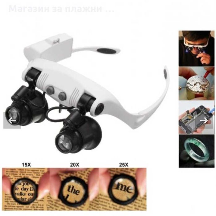 Бинокулярни увеличителни очила с 4 по 2лещи