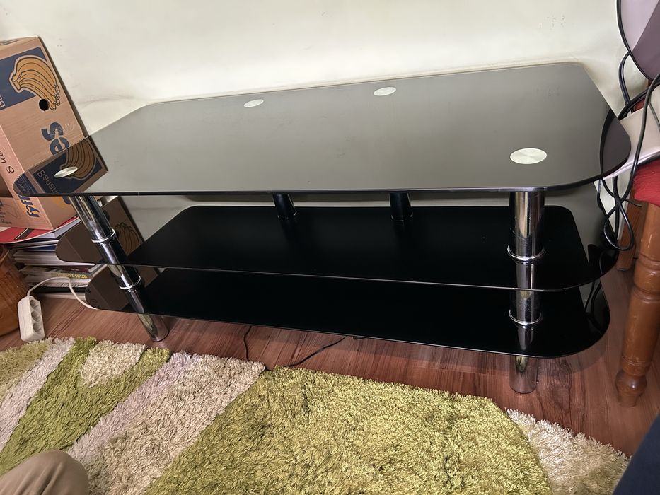Comoda TV masa televizor din sticla securizata