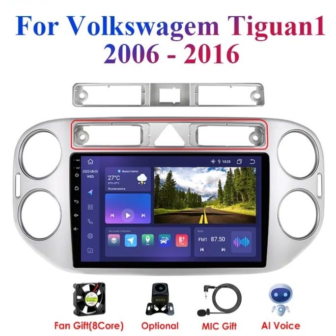 VW 10 инча ANDROID GOLF TIGUAN skoda seat мултимедия навигация андроид
