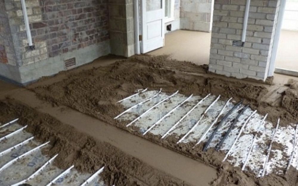 Полусухая стяжка пола Стяжка пола