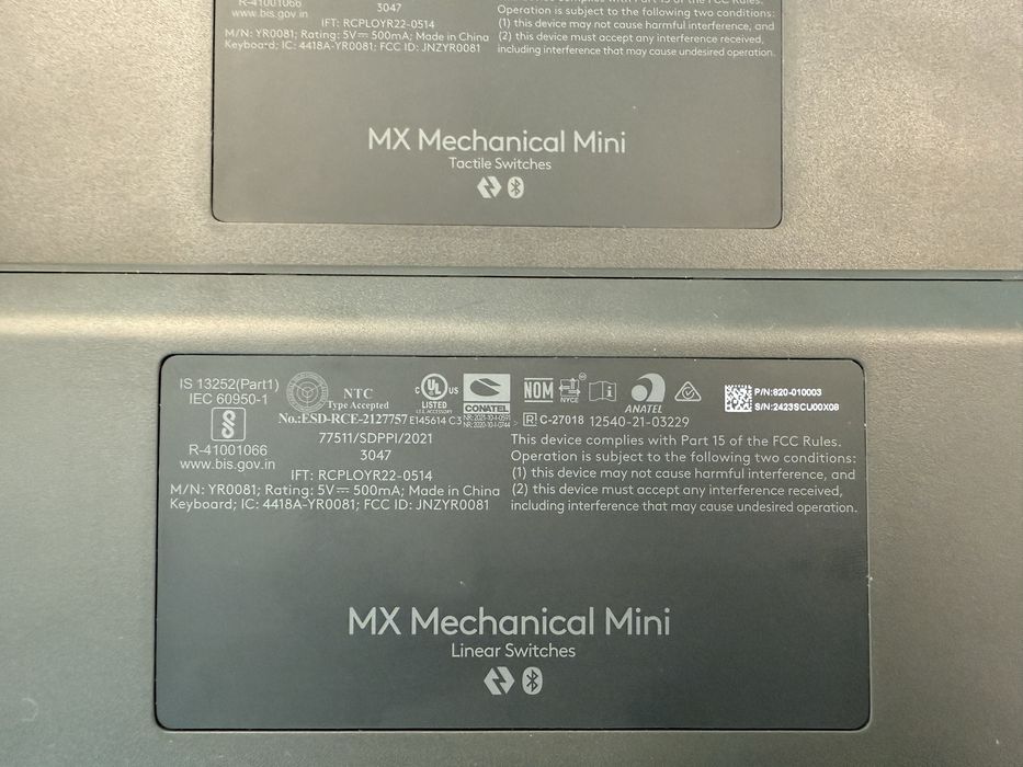Механическая клавиатура Logitech MX Mechanical Mini