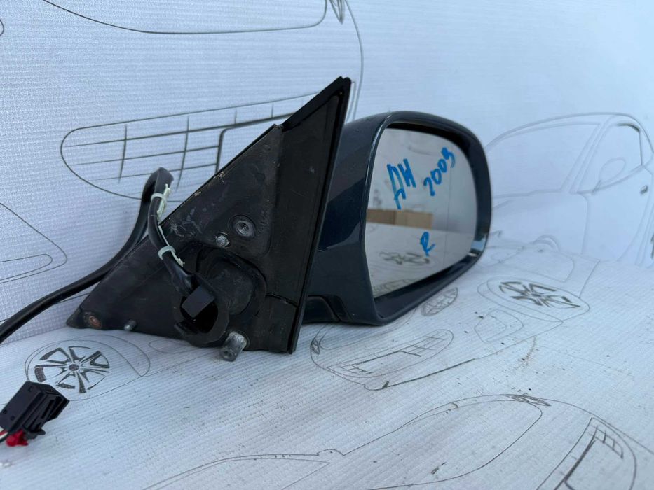 Oglindă Retrovizoare Dreaptă Electrică 6 Pini Audi A4 S4 B8 8K 8K2857410D / 857410D 2009 / [2008-2015] / (5A3)