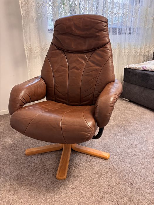 Fotoliu piele extensibil