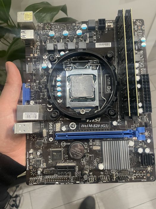 Продам коплект мать проц озу