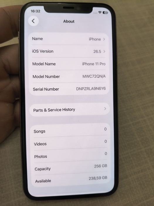 Vând telefon iPhone 11 Pro 100% baterie