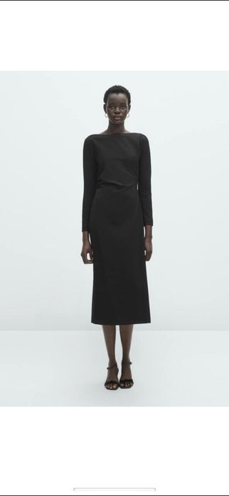 Черное платье от massimo dutti оригинал s